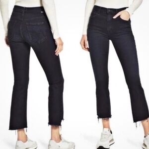 NWT MOTHER The Insider Step Crop Fray “Night In Paris” size 31